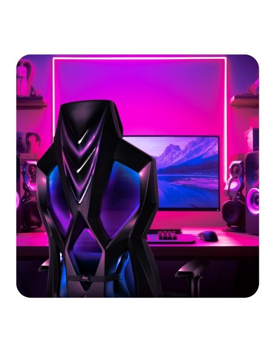 Scaun de birou Huzaro Combat 6.2 RGB, Negru