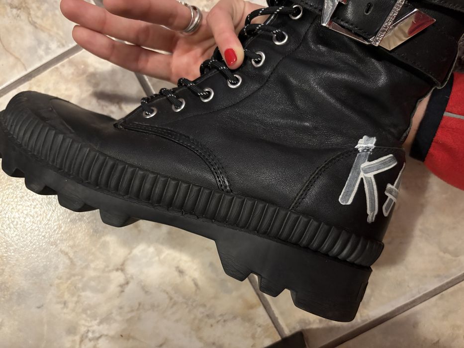 Ghete de piele Karl Lagerfeld