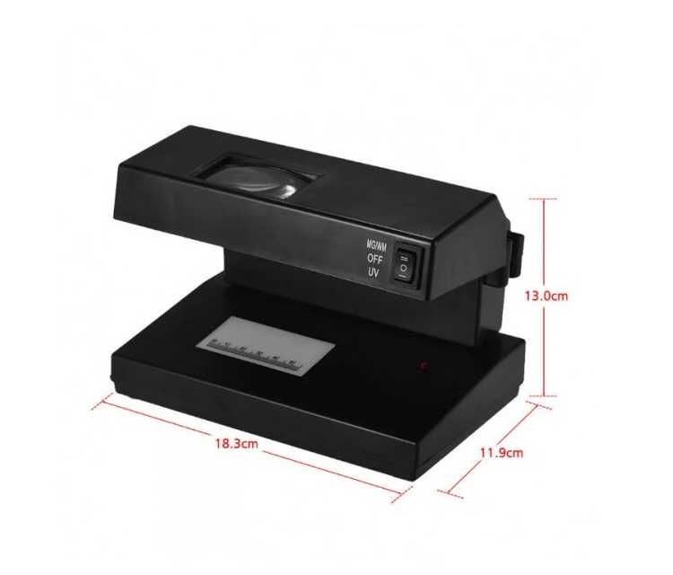 Професионален UV Детектор за банкноти и документиAD-2138 с Лупа