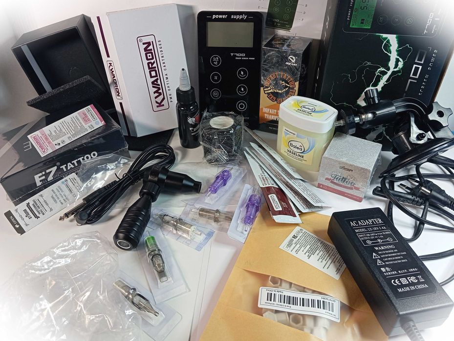 Power KIT EZ Circle - kit pentru tatuaj Nou, cu sursă T700 + diverse