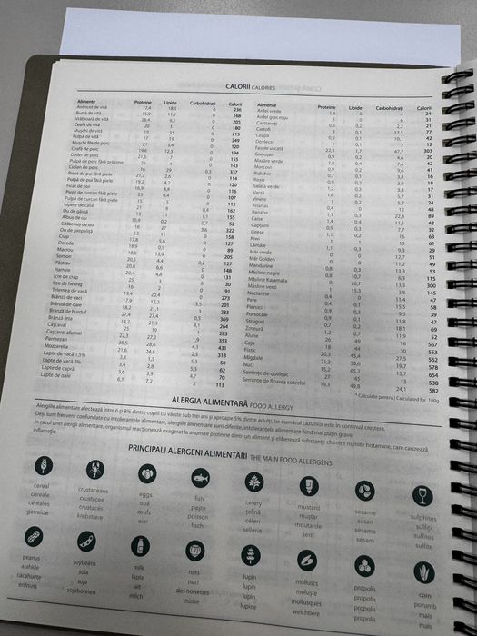 Agenda piele spirala