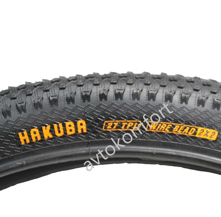 Външна гума за велосипед HAKUBA 26х2.10 (52-559) - за планинско колело MTB, черна С Код  ГУ 7874