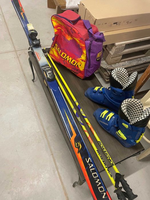 ски, щеки, обувки, раница