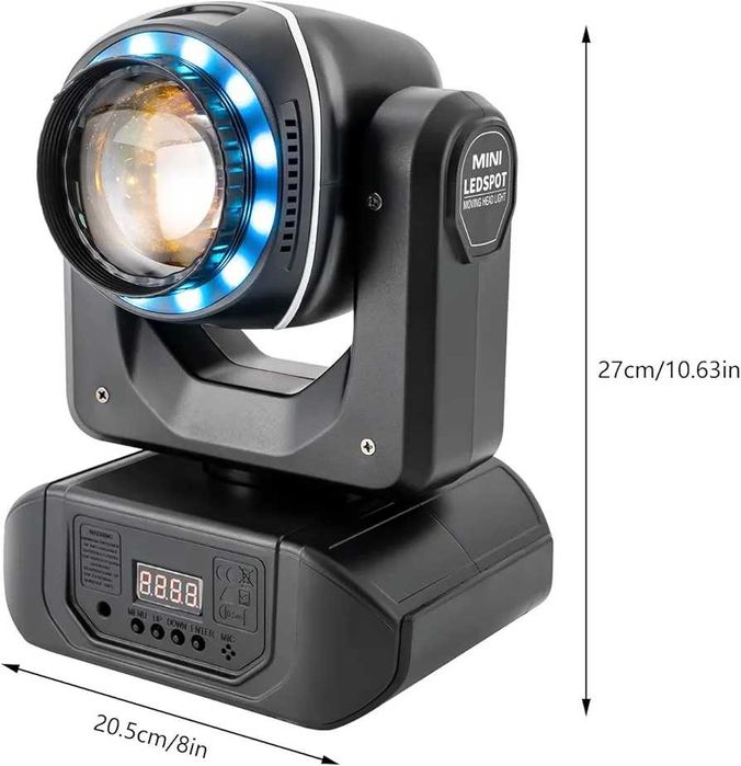 Proiector de lumini LED de 80 W, Moving Head Light,DMX512,18 prisme
