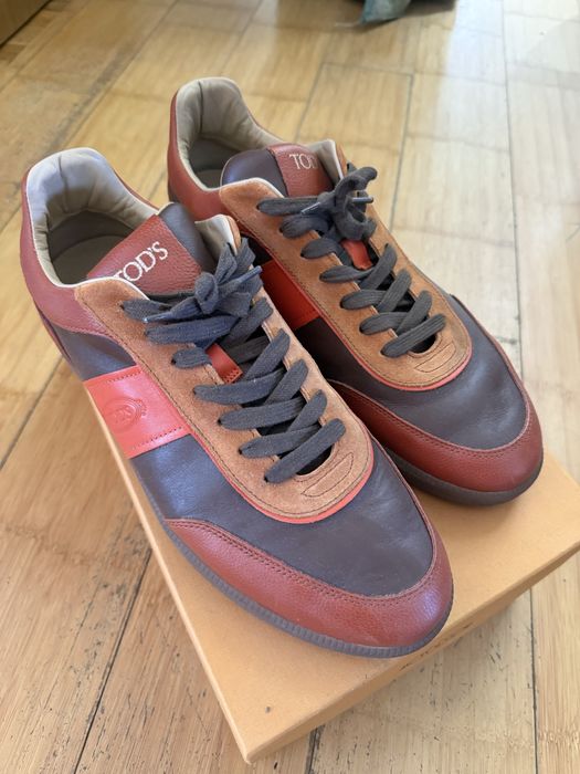 Tod’s оригинал кожанные кеды, 45 размер