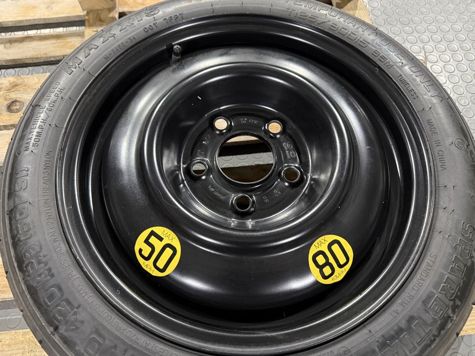 КАТО НОВА 15” Патерица Джанта С Гума 5х114.3 за-KIA/HYUNDAI-4Tx15,ET30