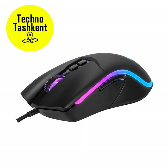 Игровая мышь для компьютера Marvo M358 Tepo 60 с RGB подсветкой, Usb