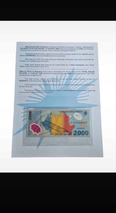 Bancnota 2000 lei, eclipsa