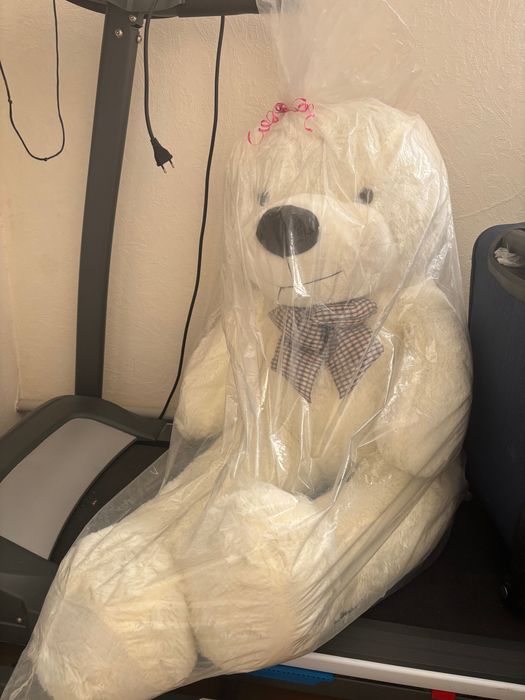 Мишка,белый медведь,игрушка,подарок