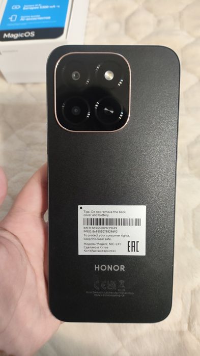 Honor X6s 256 ГБ, новый, черный + чехол