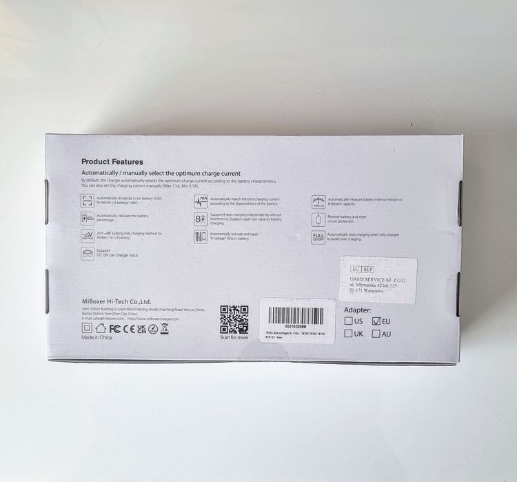 Incarcator pt 8 Acumulatori universal MiBOXER C8 Smart Charger 8 x 4A