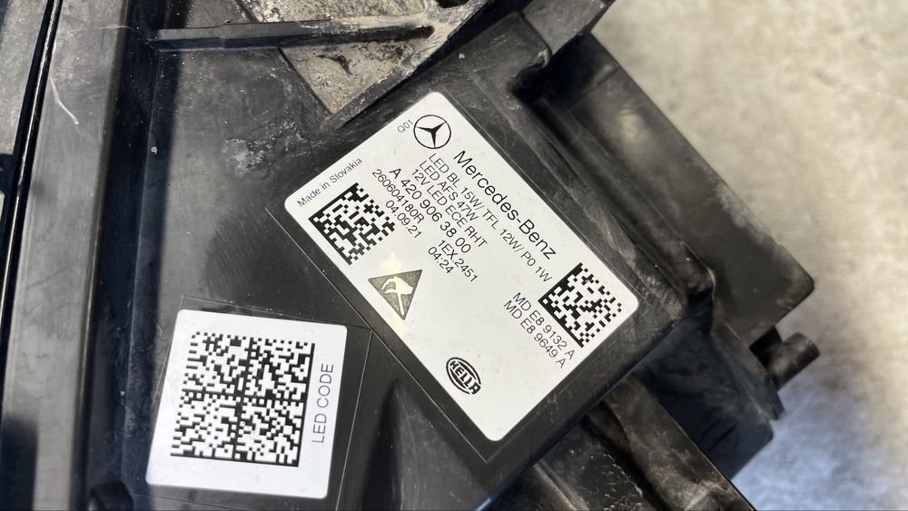 2 бро Ляв фар Mercedes B W247 2019-