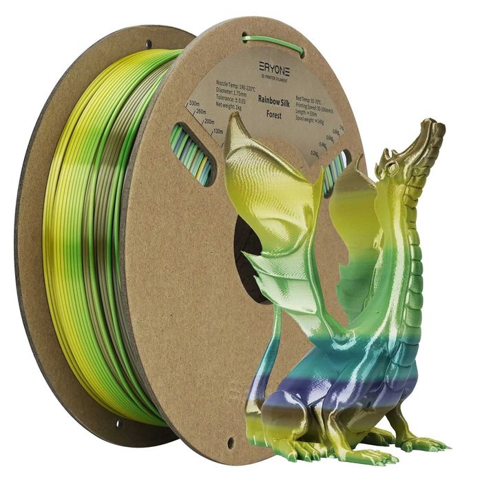 PLA Rainbow Silk Filament, ПЛА Филамент Дъга (Нишка) за 3Д Принтер