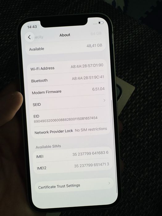 iPhone 12 Green – 64 GB – Full original, la cutie