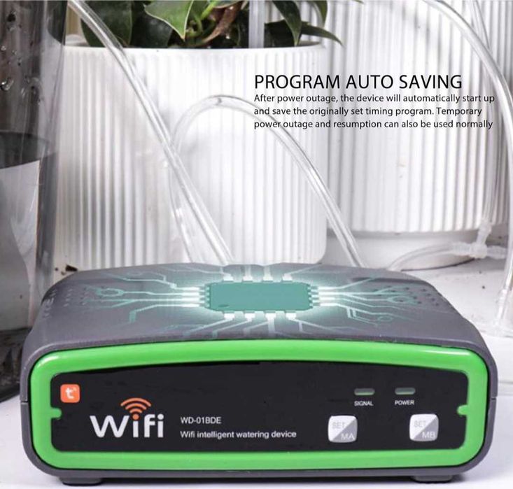 Комплект за автоматично капково напояване за 20 саксии, DIY WiFi управление от приложение