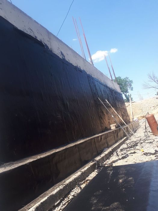 Изоляция ,гидроизоляция ,томлар фундамент,gidroizolyatsiya