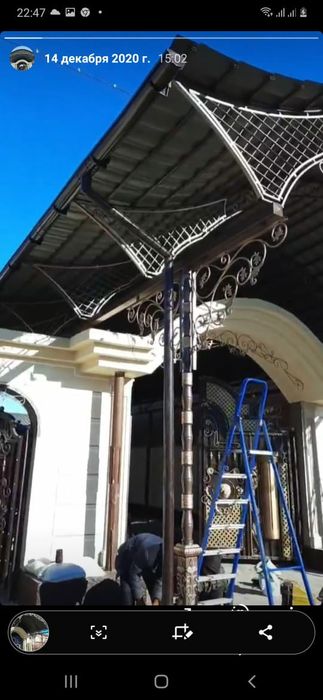 Навес Ангары из металла