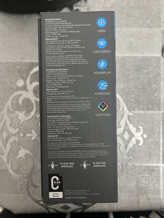 Мышь беспроводная Logitech G903 LIGHTSPEED