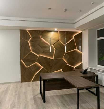 Декор панели. Деревянные рейки, луверы, стеновые панели