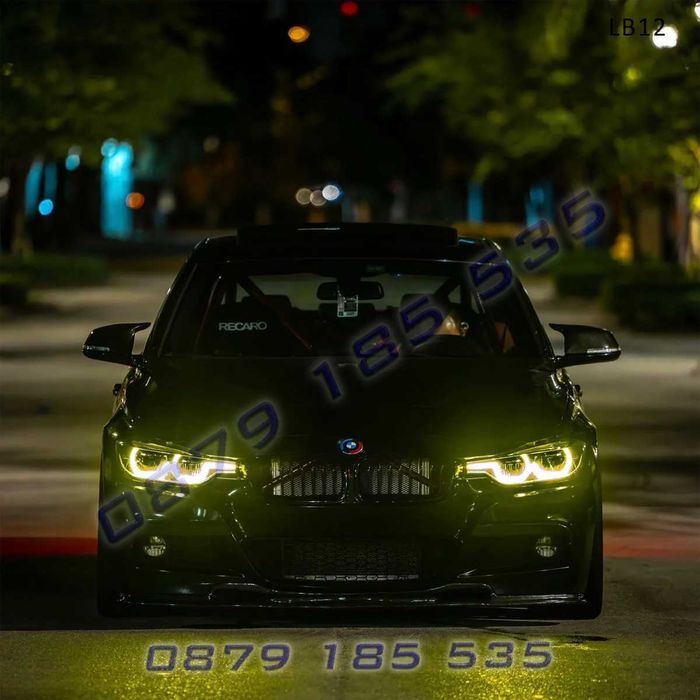 CSL Жълти ангелски очи DRL чип BMW 3 F30 F31 16-19 LED фарове бмв ф30