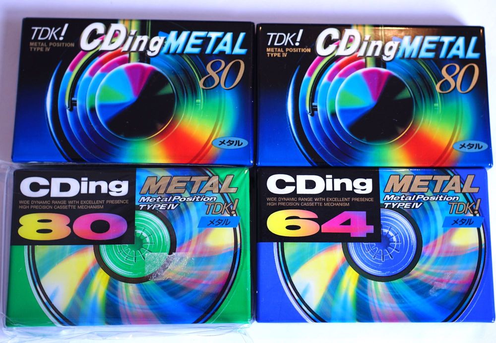 TDK Maxell METAL 80 - casete Type 4 - Hitachi Type 1 - NOI Sigilate