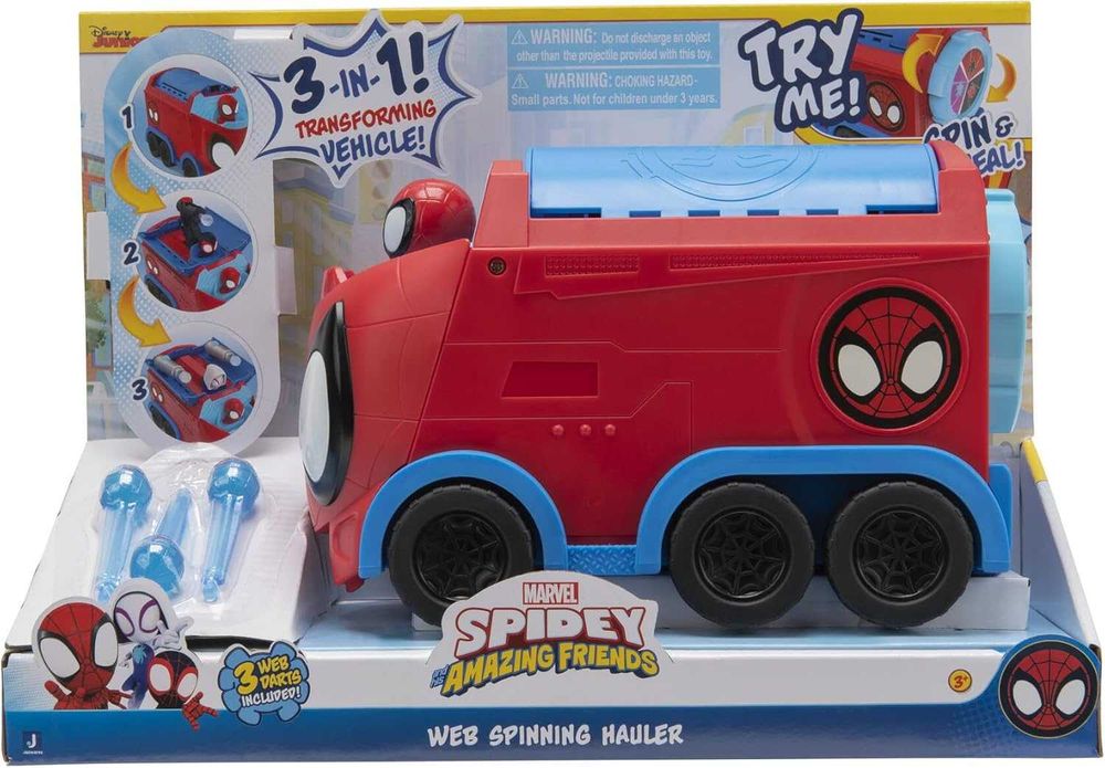 Marvel Spidey Спайди и неговите невероятни приятели Камион Кола 3 в 1