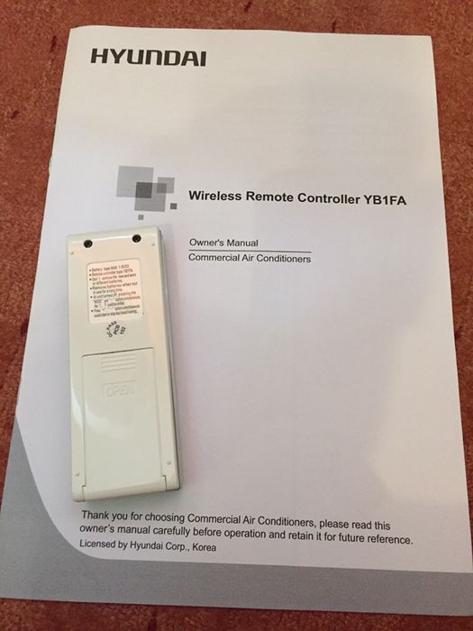 Telecomanda aer conditionat HYUNDAI