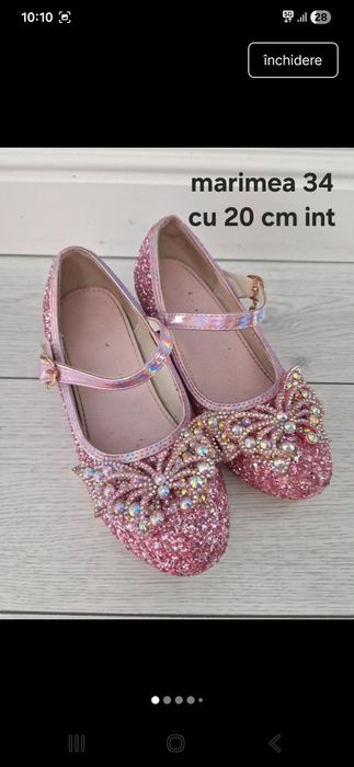 Pantofi  de prințesă