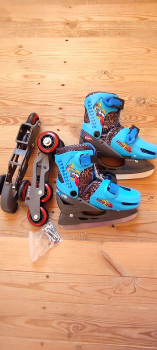 Ролики-коньки 3в1