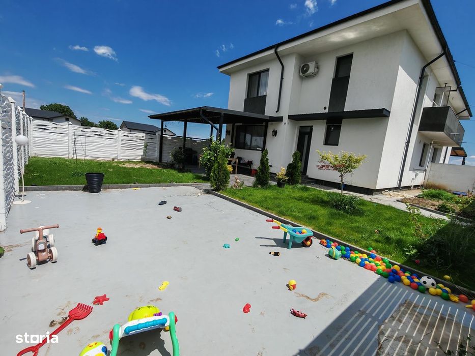 Vila moderna Lux 5 cam, complet mobilata, P+1, Branesti, Comision 0%