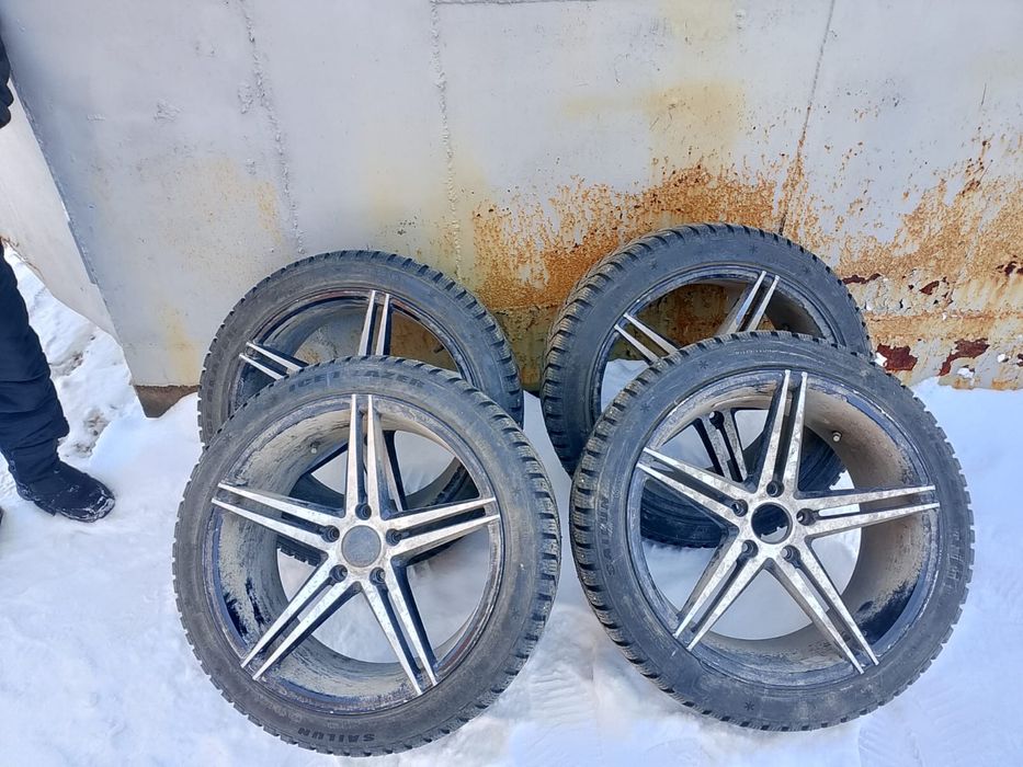 Диски R18 5х114.3+Резина Шипы