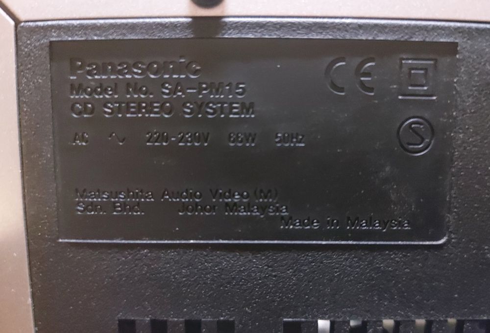 Panasonic SA-PM15 CD Stereo System