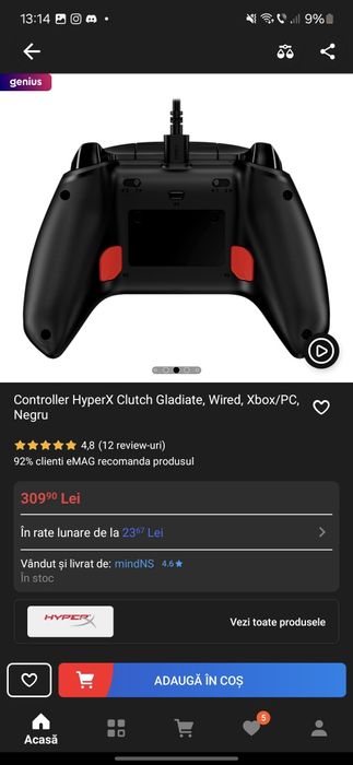 Vand controller xbox