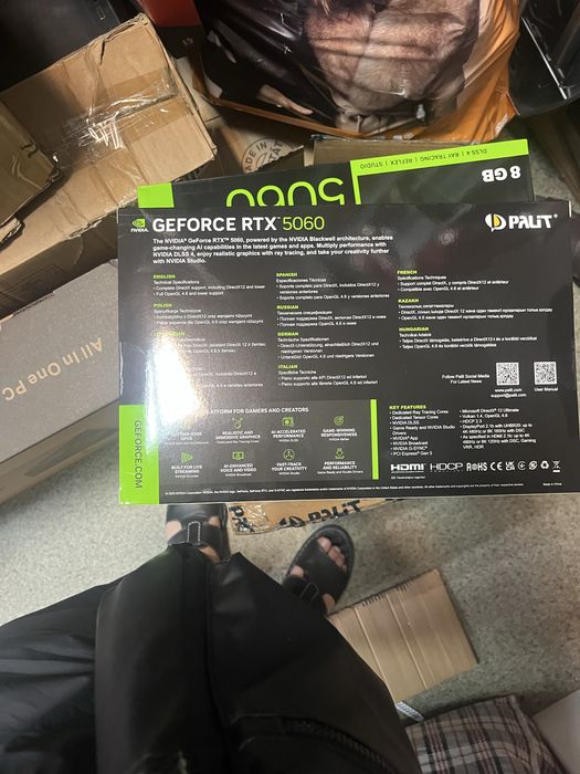 Продам видеокарты новые rtx 5060 palit