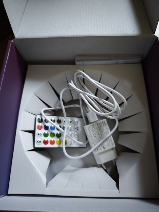 Нощна лампа RGB, Многоцветен, 1800 - 5000K, С дистанционно управление