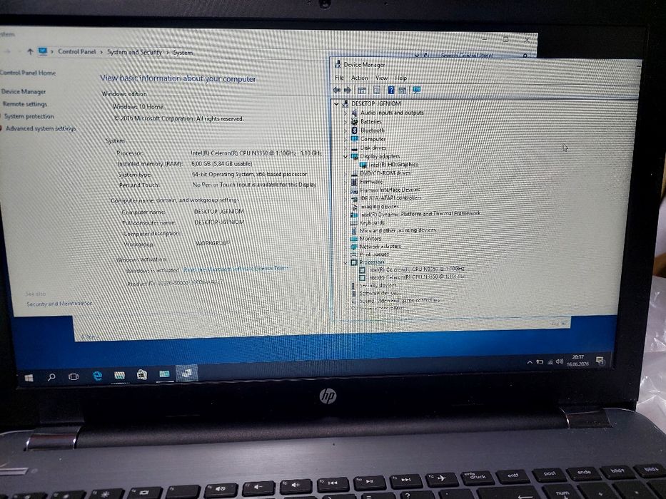 Laptop HP 250 G6