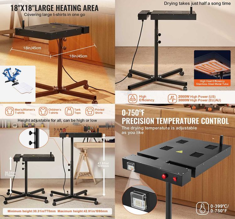 Carusel si cuptor NOI pentru atelier serigrafie, marca VASTEX! Ocazie!