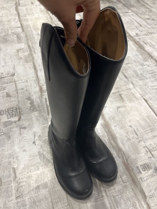 Детски кожени ботуши за езда HKM Córdoba Kids 34 - почти нови