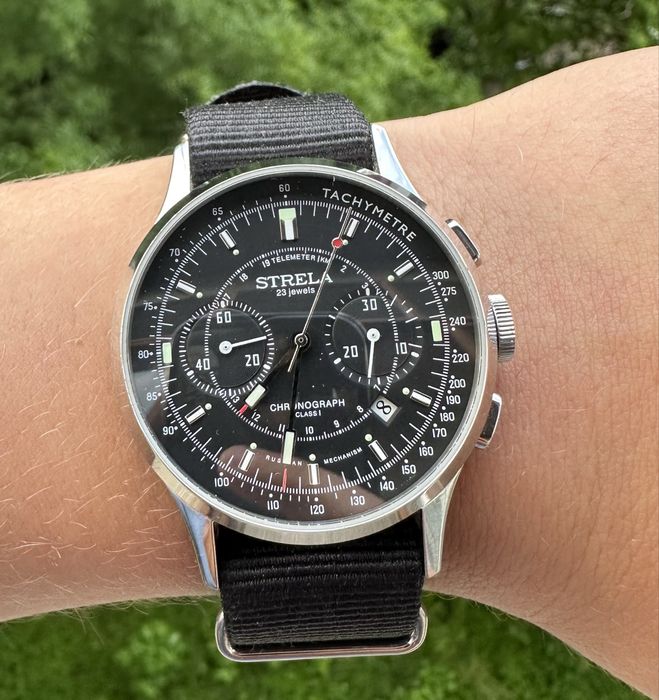 STRELA Chronograph Poljot 3133 23 Jewels Руски Механичен Хронограф