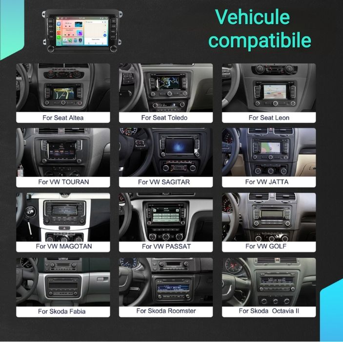 Мултимедия Carplay и Android Auto за VW, Seat,  Shkoda