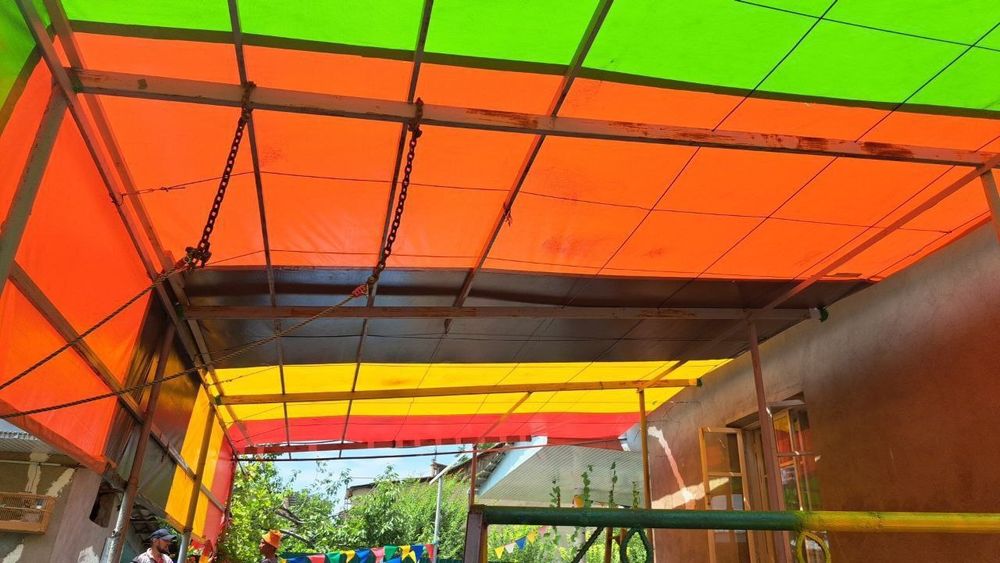 Устанановим баннер тенты банер навес беседка, забор бассейн закьриваем