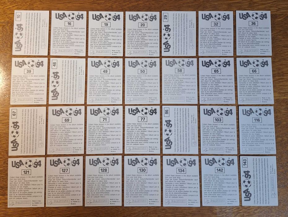 Стикери Панини САЩ '94