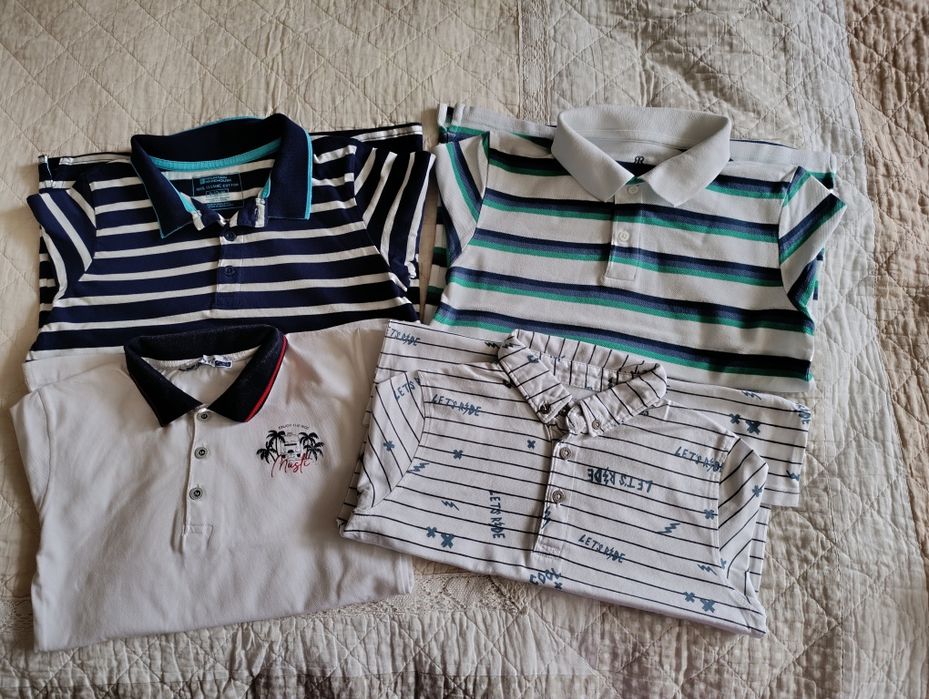Bluză polo pentru băieți, vârsta 10-11 ani, din bumbac