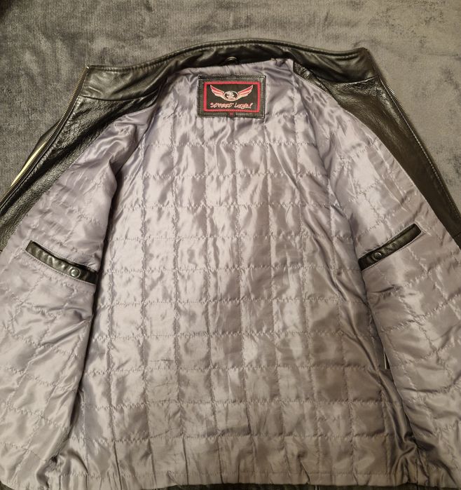 Jacheta piele motobiker barbati Street Legal