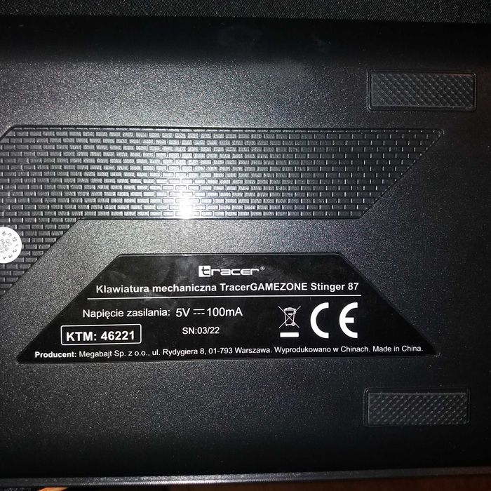 Mechanical keyboard tracer gamezone stinger 87