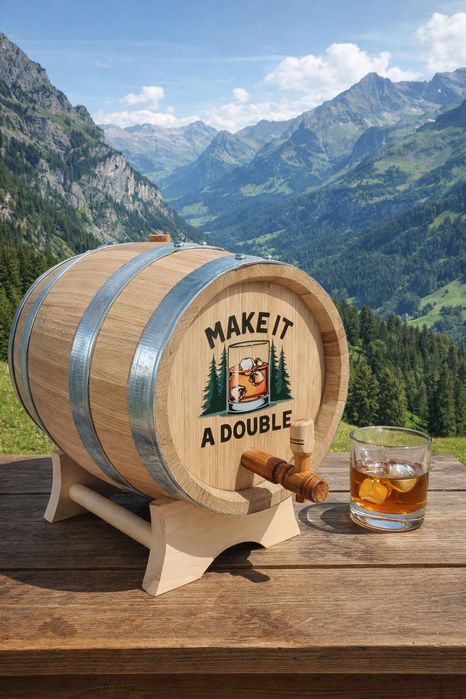 Бурета , бъчви гравирани нови от дъб.