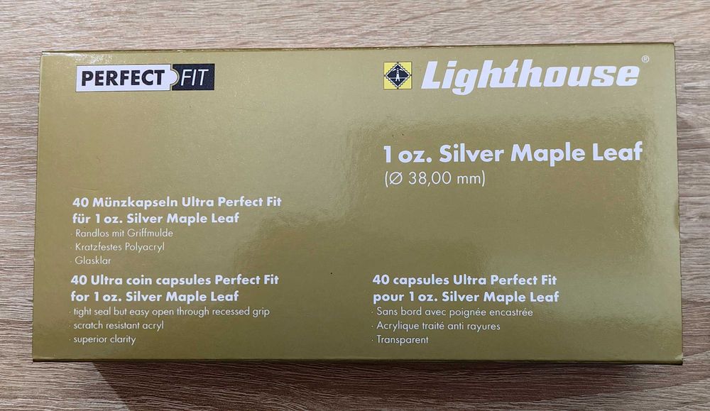 оригинални капсули за 1 унция Кленов лист сребро - 40 броя
