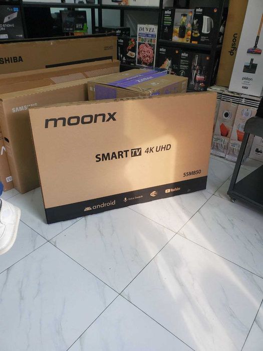 Телевизор moonx 55 4K Smart TV двойной плут голосовой управления есть