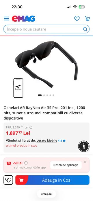 reyneo air 3s pro Include adaptor opțional pentru iPhone.