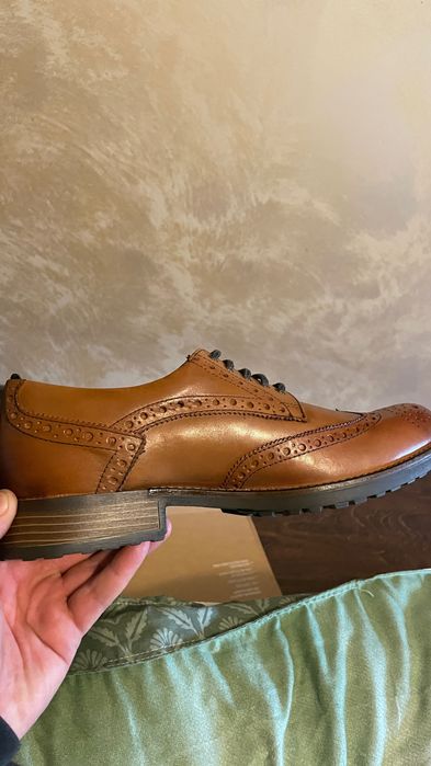 Pantofi din piele naturală maro mărimea 44